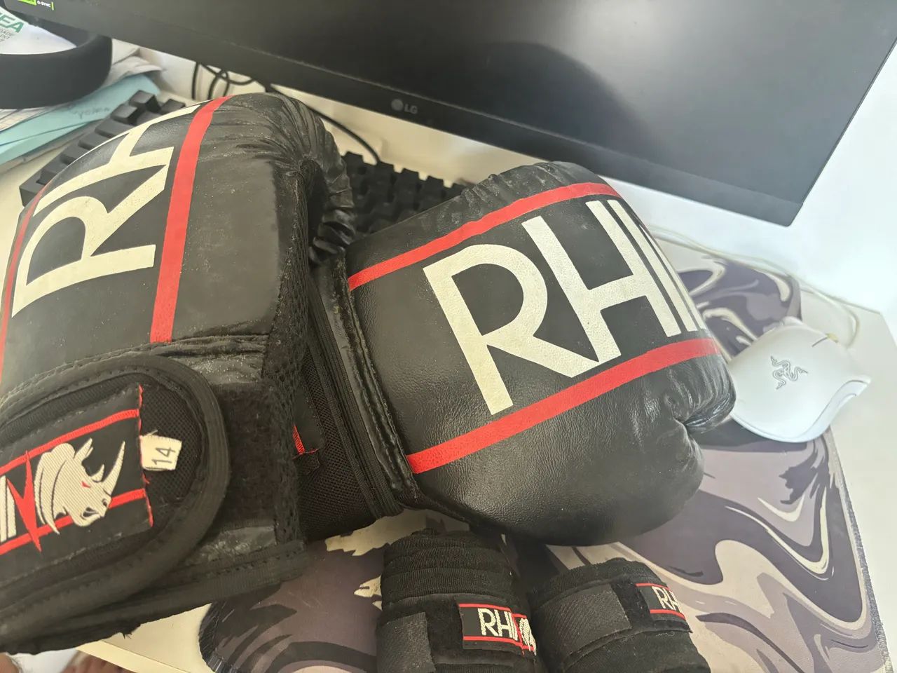 Luvas de Boxe/Muay thai Rhino - Foto 2