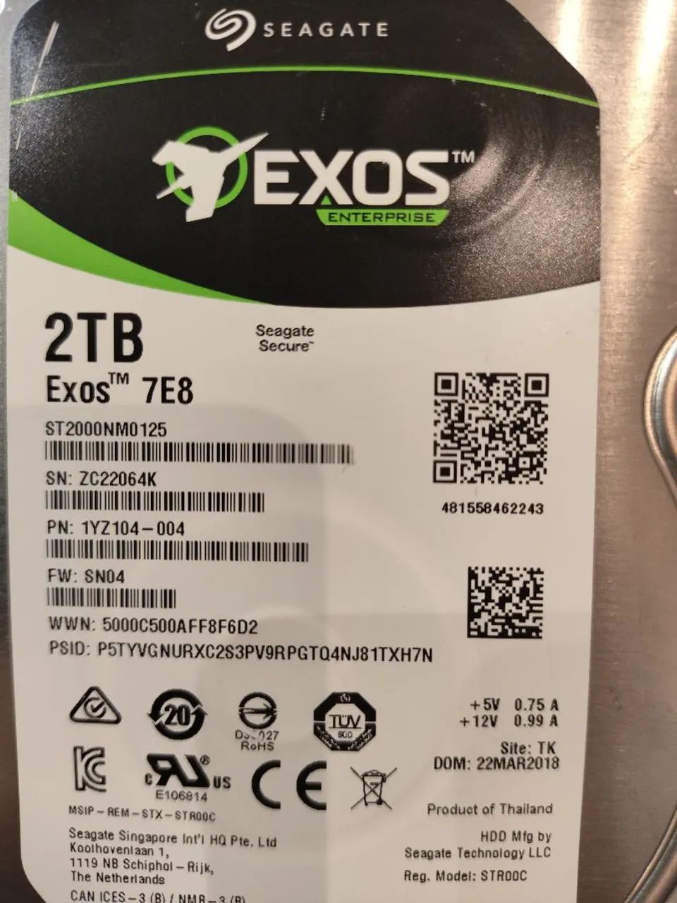 Hd 2tb Seagate EXOS 7E8 - Foto 2