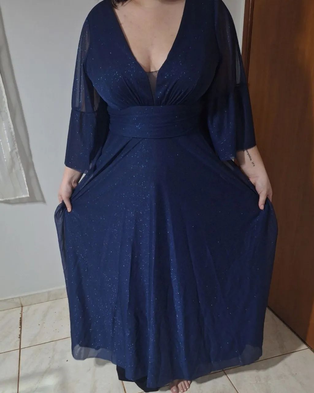 Vestido de festa Azul marinho  - Foto 2