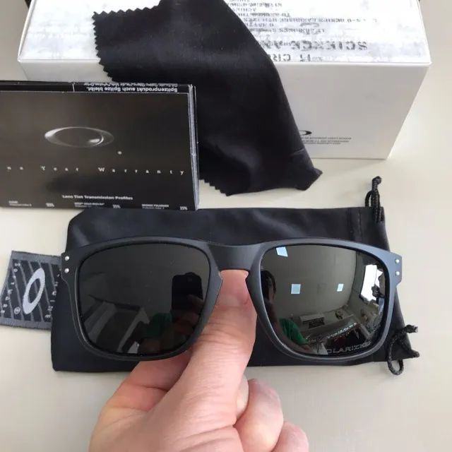 óculos de sol oakley holbrook silver black - Foto 4