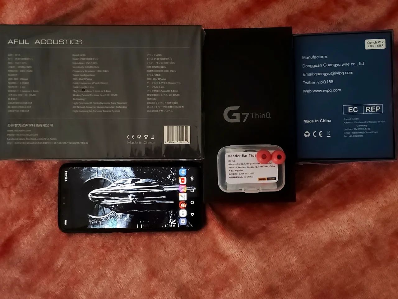 V12 ou Aful 7 ou Lg G7 = Ótimo !! Focal & Sennheiser & Moondrop & FiiO & Dunu & Kef & Jbl - Foto 3