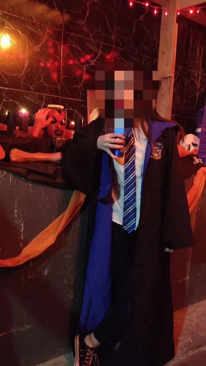 Fantasia Harry Potter Corvinal Manto + Gravata - Foto 3