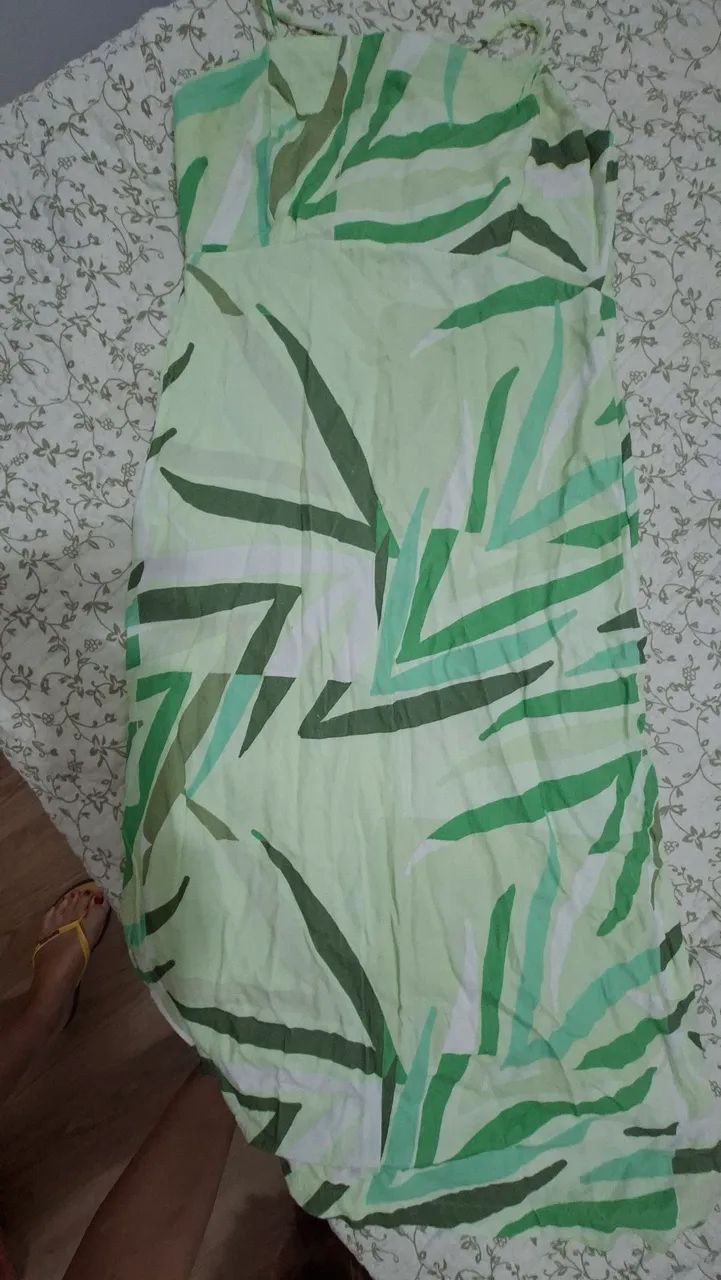 Vestido estampa verde - Foto 2