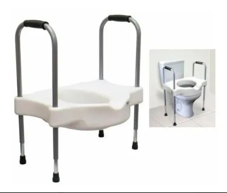 Assento Sanitário Elevado Sit V Com Barras Laterais De Apoio - Foto 3