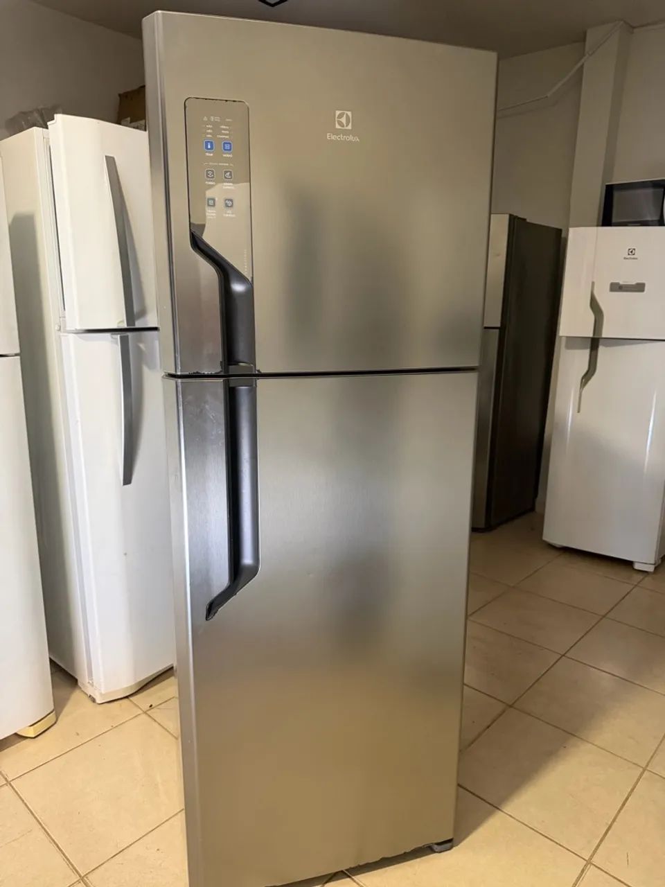 Geladeira Eletrolux Duplex Semi nova inox 110v - Foto 5