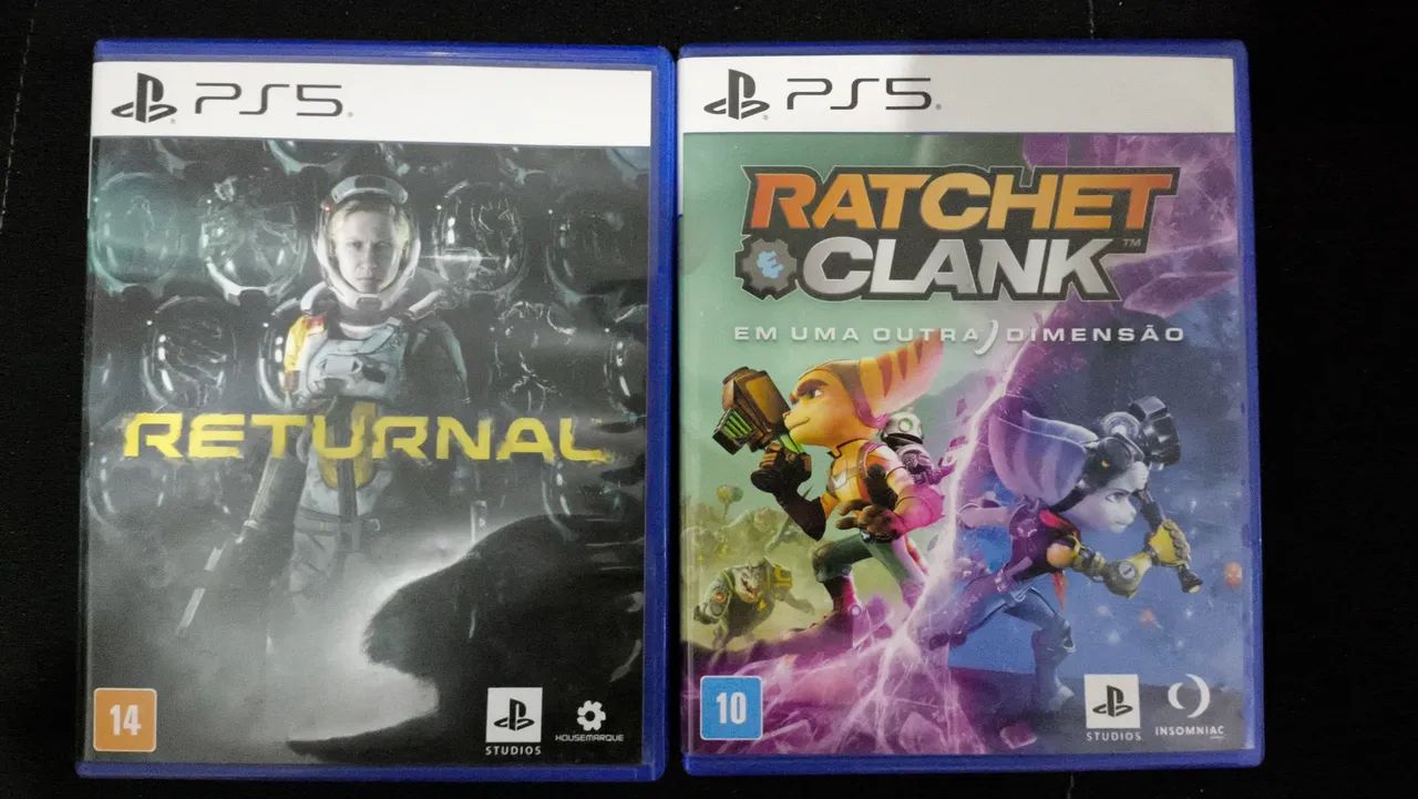 Jogos Returnal e Ratchet & Clank PS5