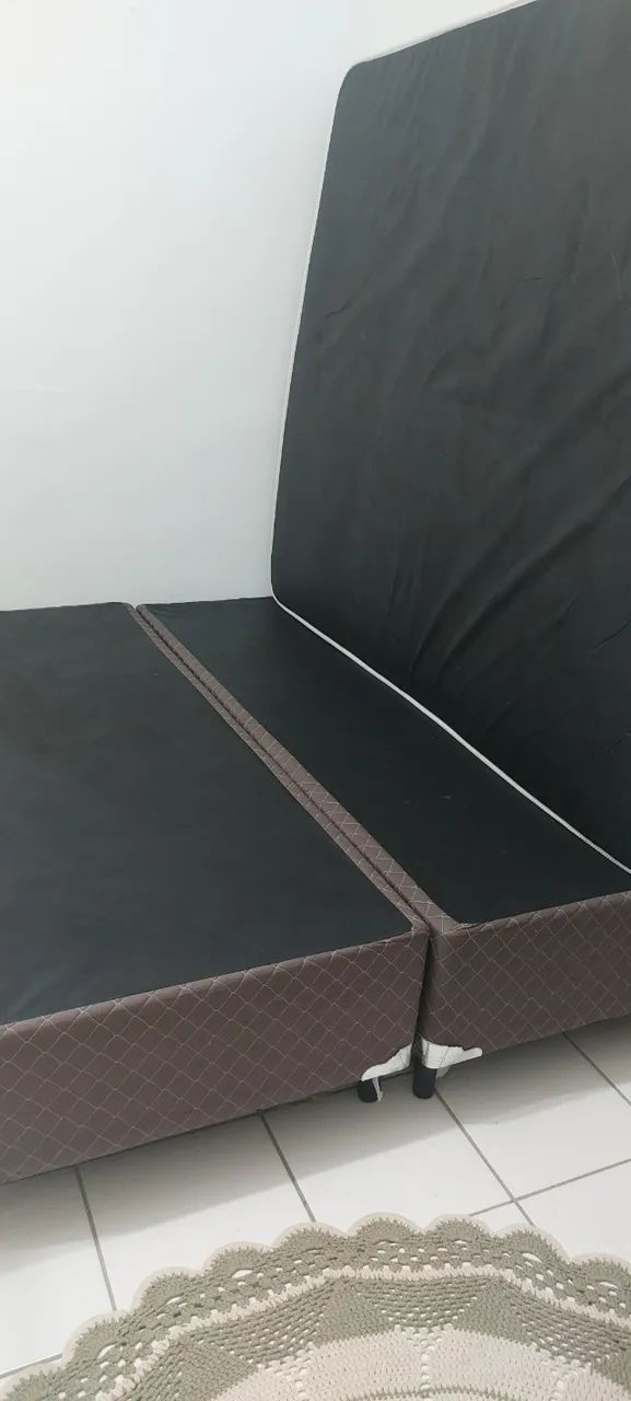 Cama box Queen base box e colchão - Foto 4