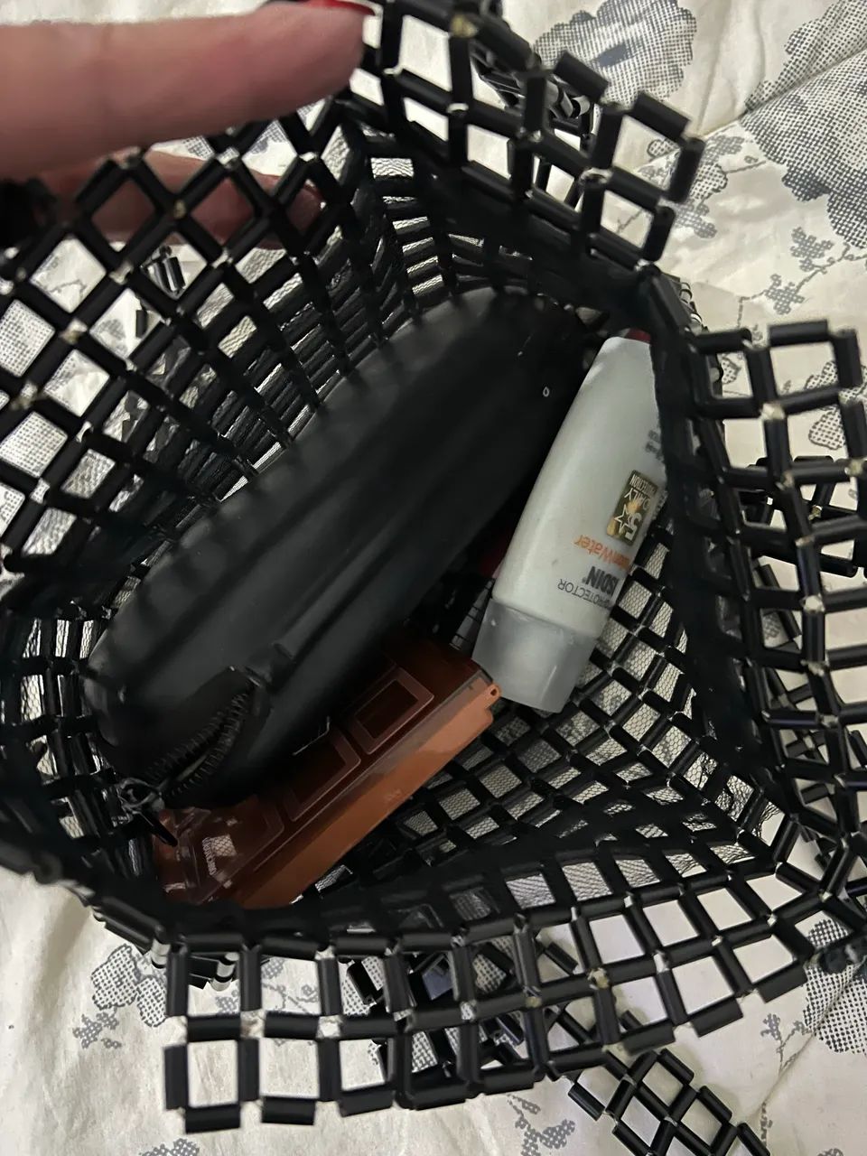 Bolsa de tule e miçangas - Foto 3