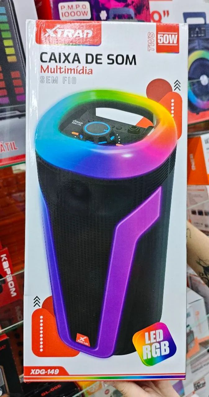 Caixa de Som Xtrad 50w Sem Fio