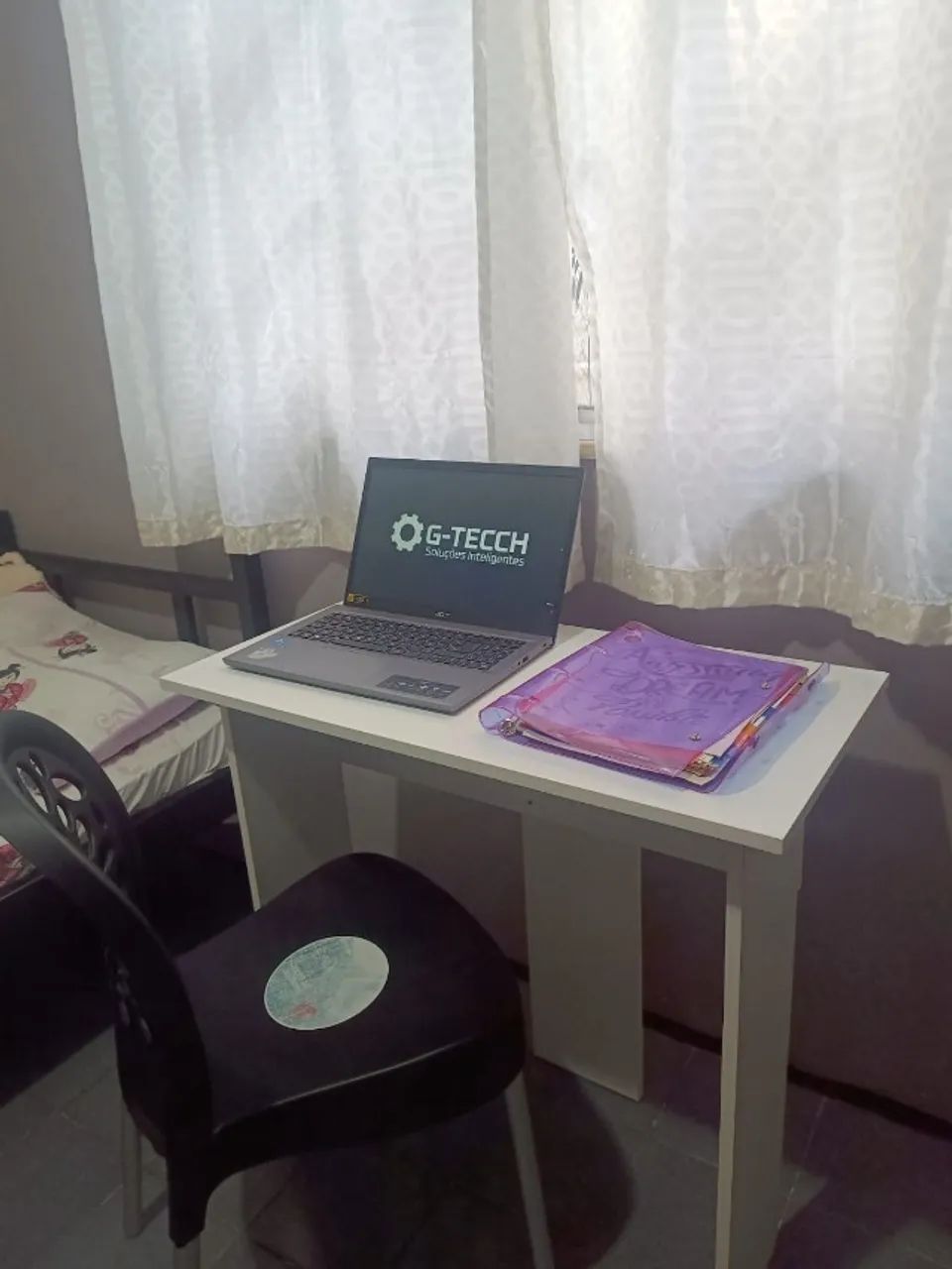 Mesa de Escritório NOVA MDF Multiuso para Notebook Computador Birô Home Office Estudo - Foto 5