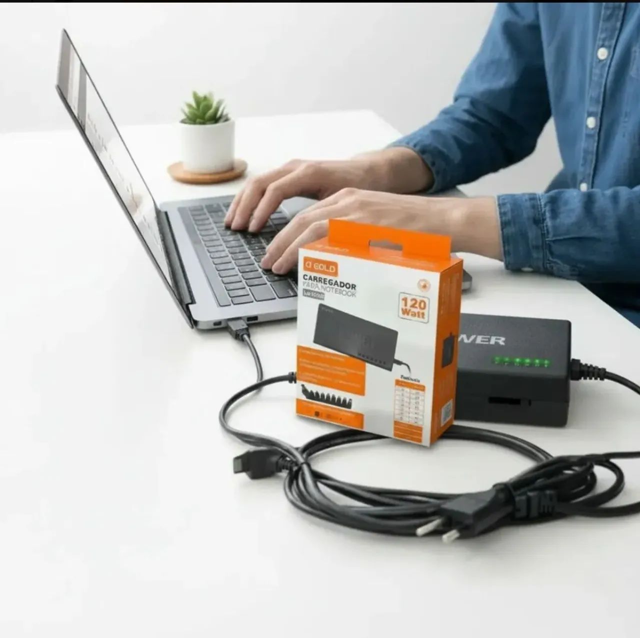 Fonte Universal Notebook  A'gold 120w 12-24v 9-conectores - Foto 3