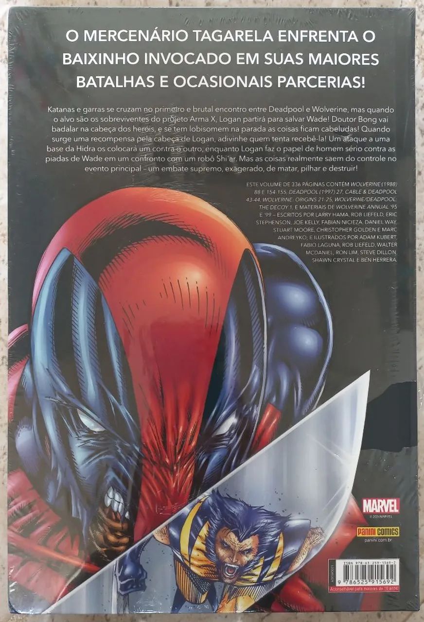 Deadpool Vs Wolverine Capa Dura Lacrada Panini - Foto 2