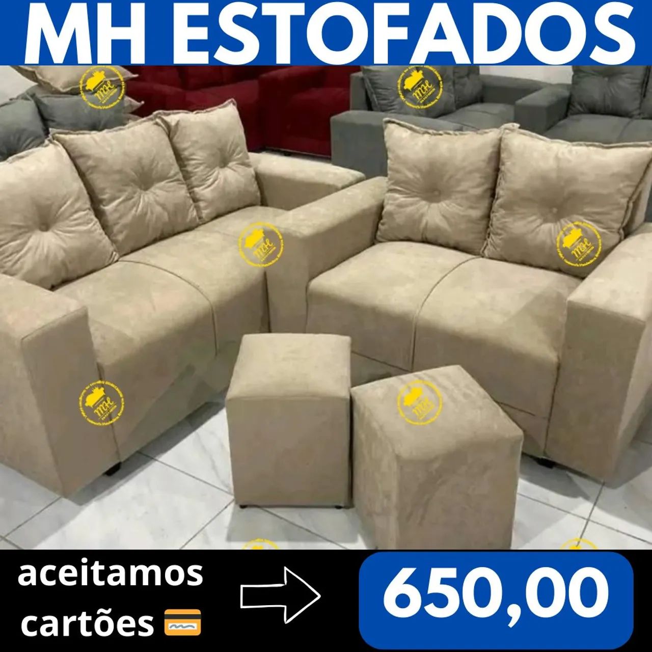 SOFÁS DIRETAMENTE DA FÁBRICA APARTI DE 300,00