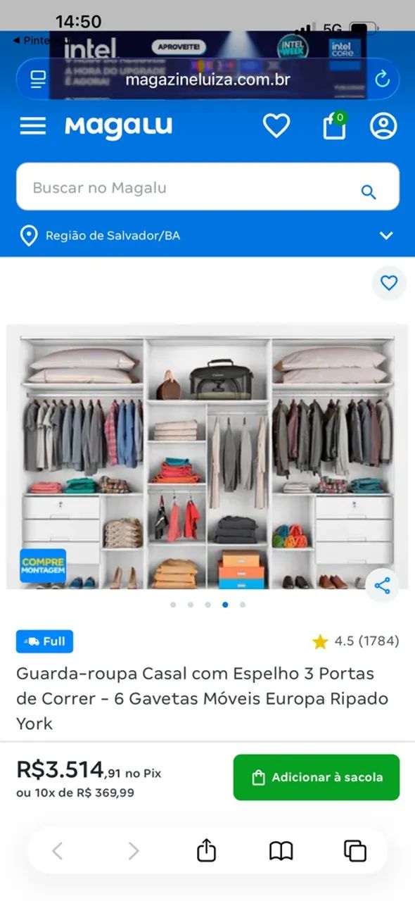 Guarda roupa casal