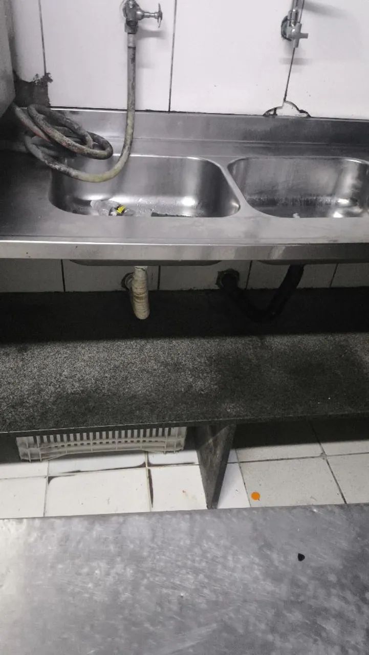 Pia industrial duas cubas