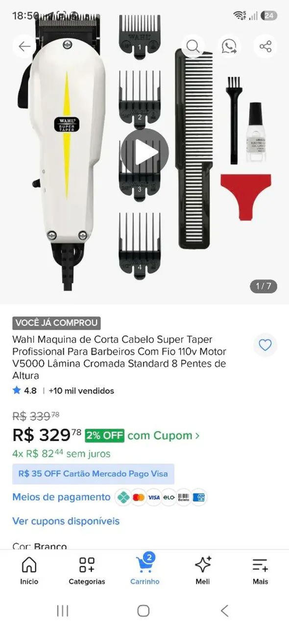 Maquina de cortar cabelo  - Foto 4