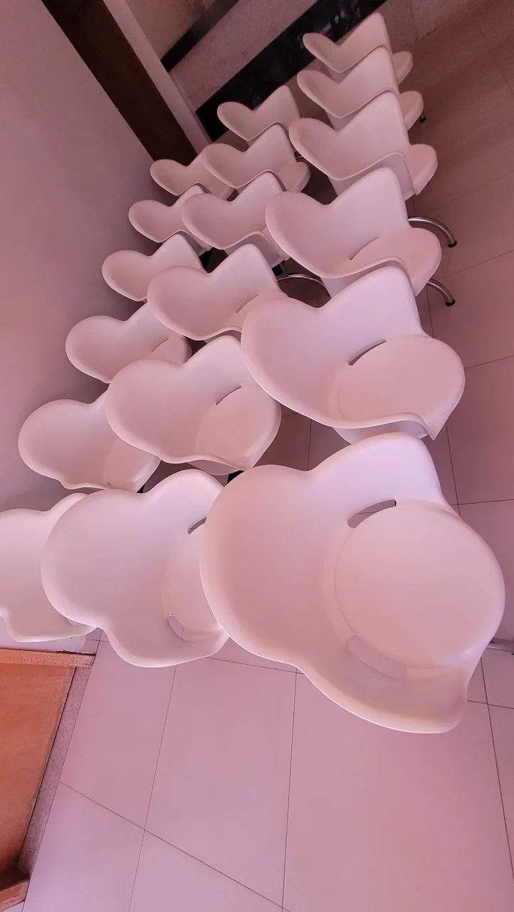 Longarinas para recepção com 3 lugares, 7unidades - Foto 2