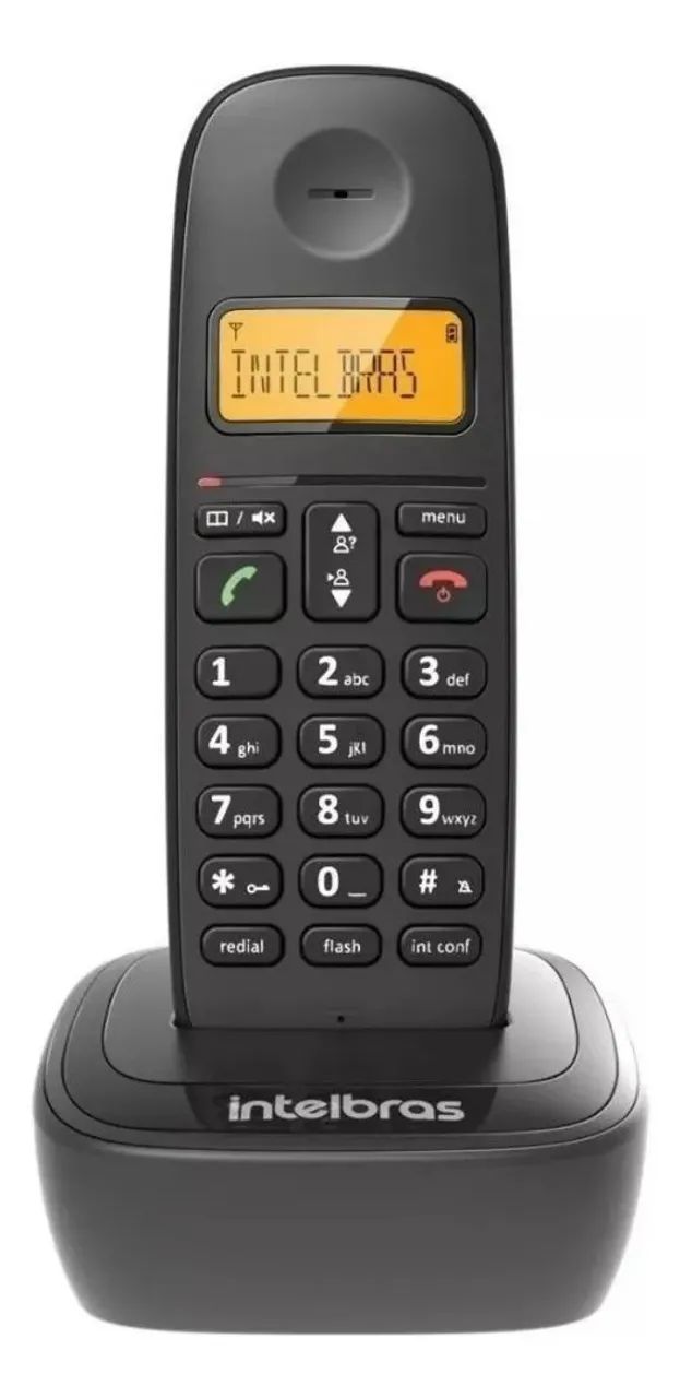 Telefone Sem Fio Intelbras Ts 3110 Preto Visor Luminoso Com Identificação de Chamadas