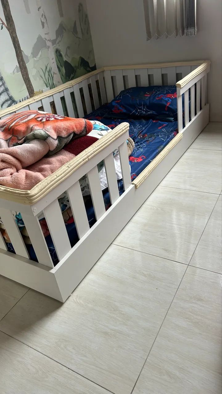 Cama montessoriana solteiro em MDF - Foto 3