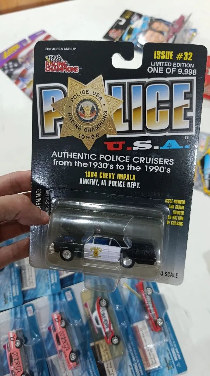 Kit Policial Recing CHAMPIONS 3 unidades LIMITADAS
