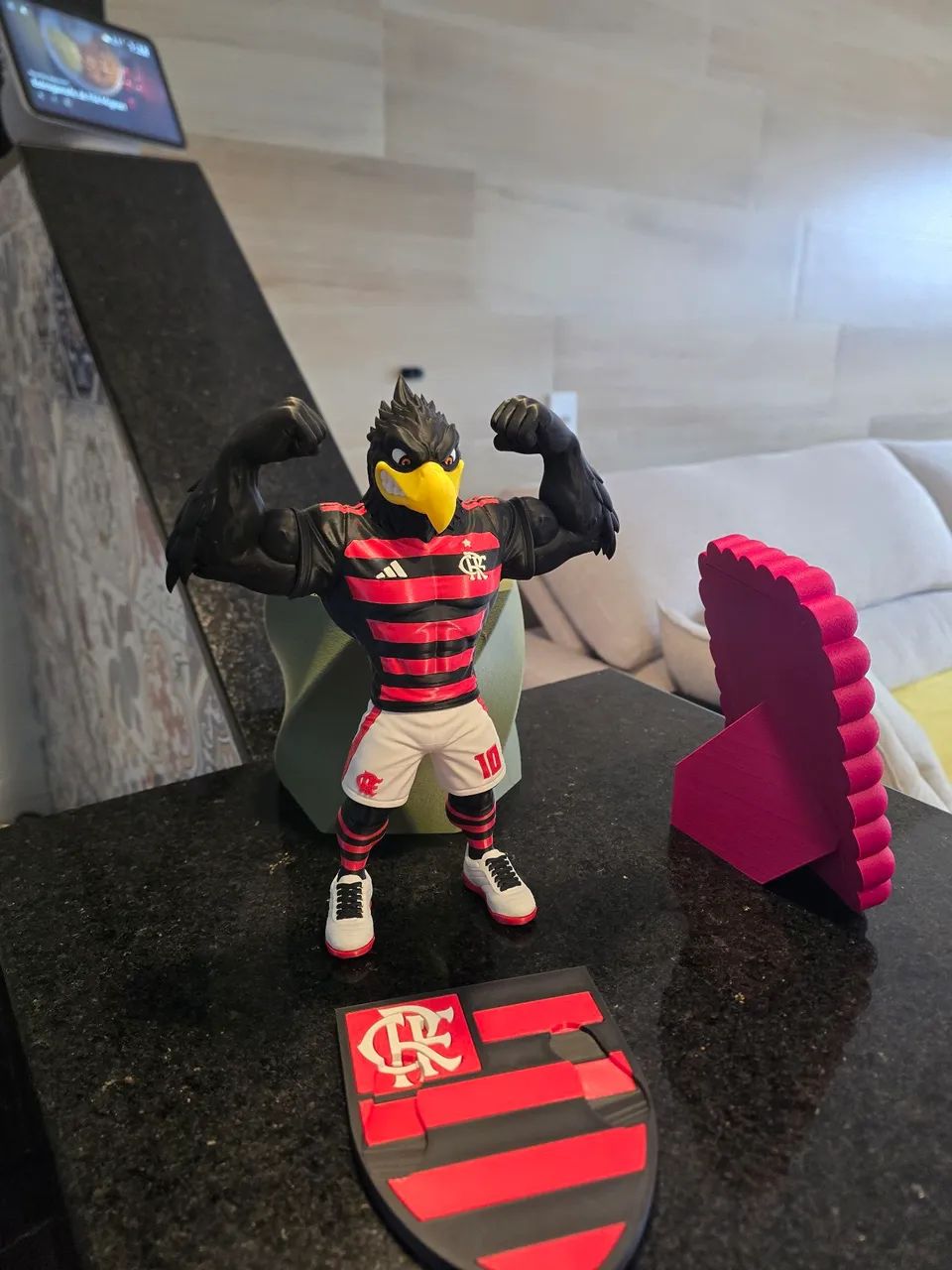 Mascote Flamengo 27cm - Foto 3
