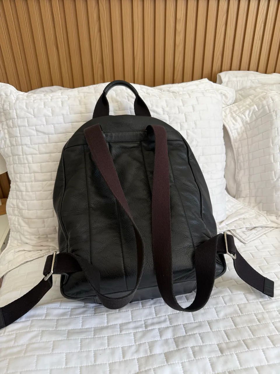 Mochila Bally em couro nobre - Foto 3