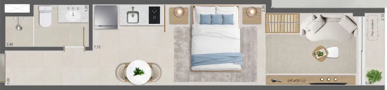 PLANTA 28m²