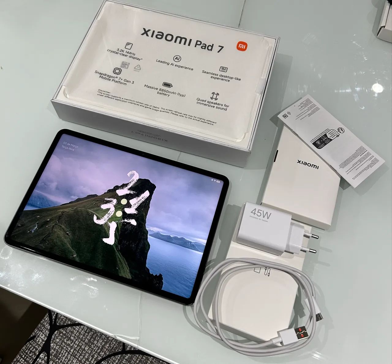 Xiaomi PAD 7 128GB + Capa Magic Keyboard + película protetora