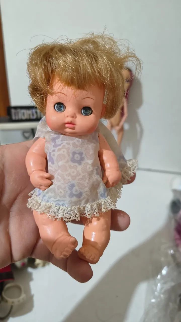 Boneca bebê da mãezinha antigo vintage,