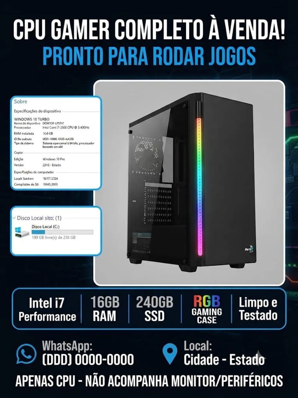 PC gamer CPU 