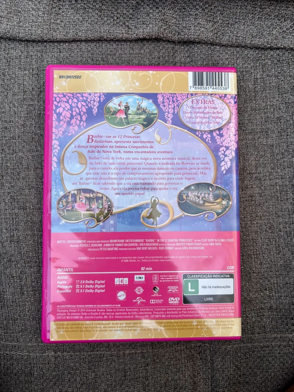 Dvd Barbie e as 12 Princesas Bailarinas  - Foto 2