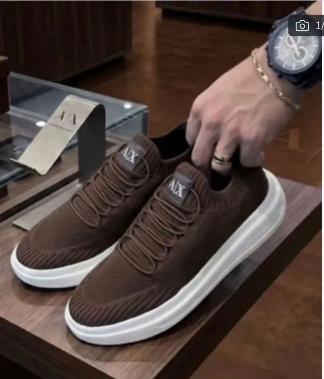 Tênis da Armani linha Premium super levinho  - Foto 3