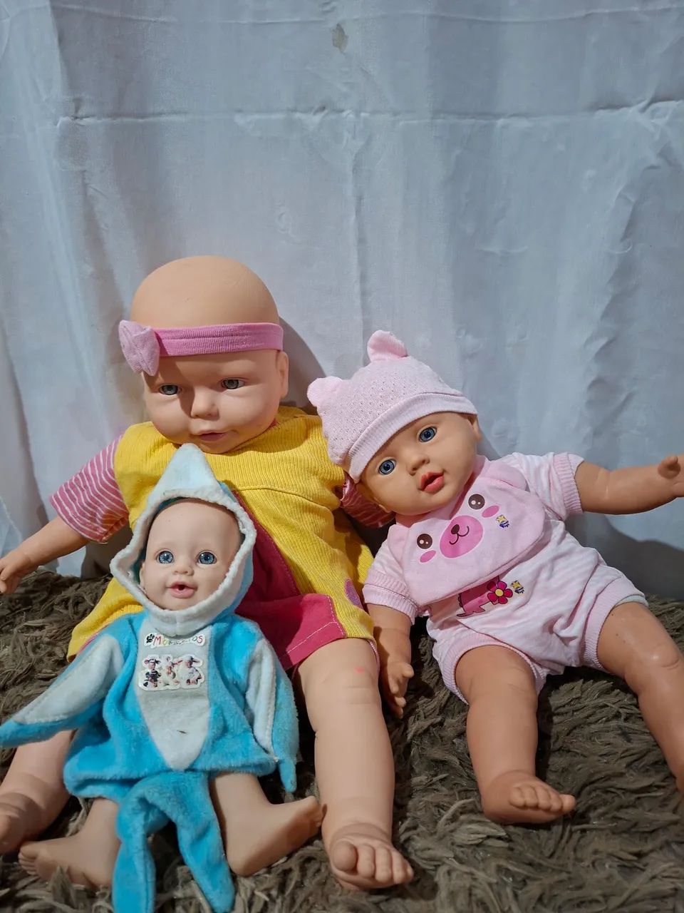 Kit 3 Bonecas Bebês  - Foto 2
