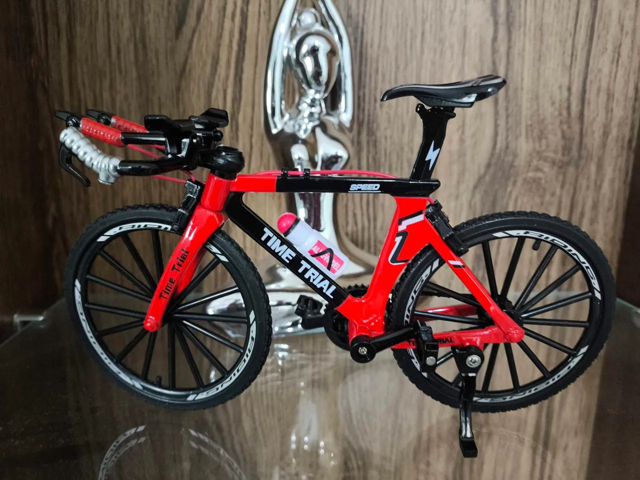 Miniatura bicicleta metal nova time Trial 