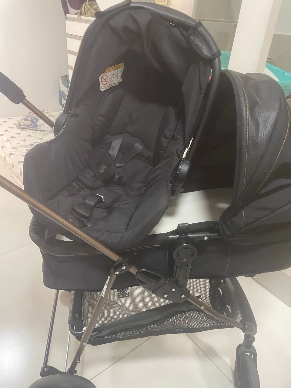 Carrinho de bebe 3 em 1 - Foto 4