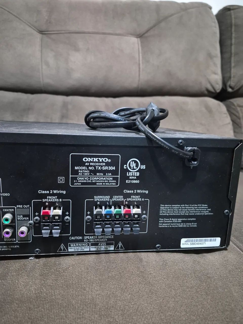 Receiver AV Onkyo tx-sr304 5.1 - Foto 5