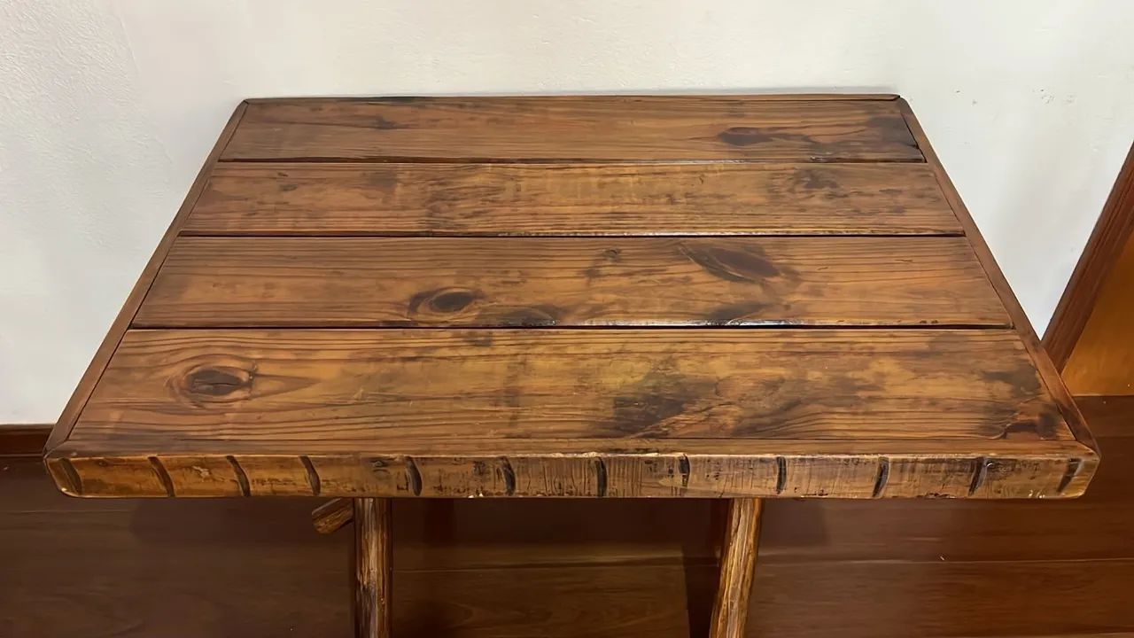Mesa de madeira 100x70cm - Foto 3