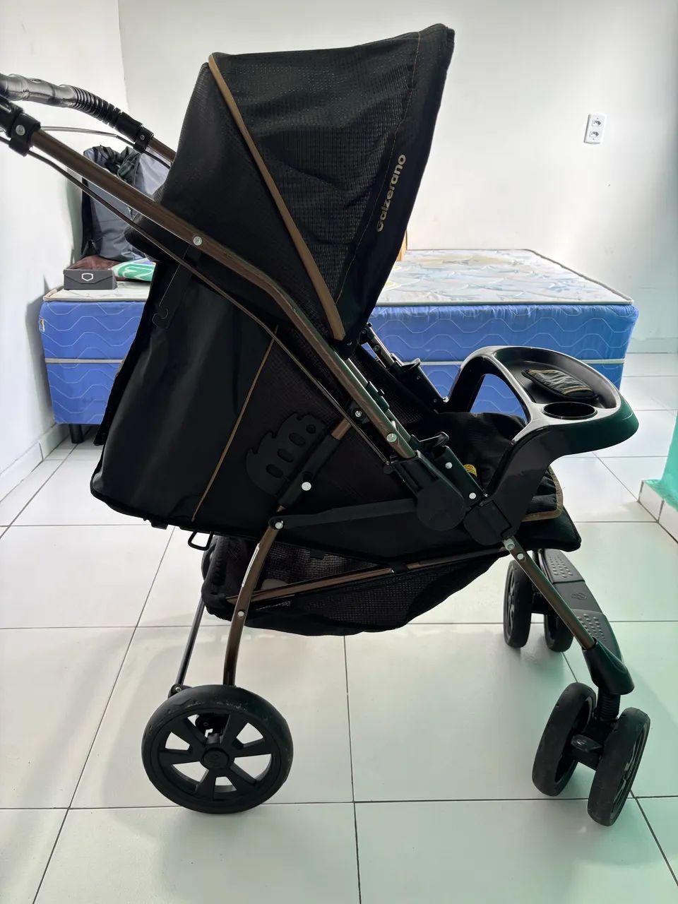 Carrinho de bebê bem confortável 