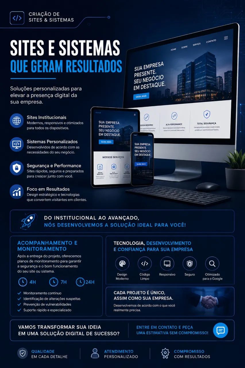SITES PROFISSIONAIS PARA SUA EMPRESA