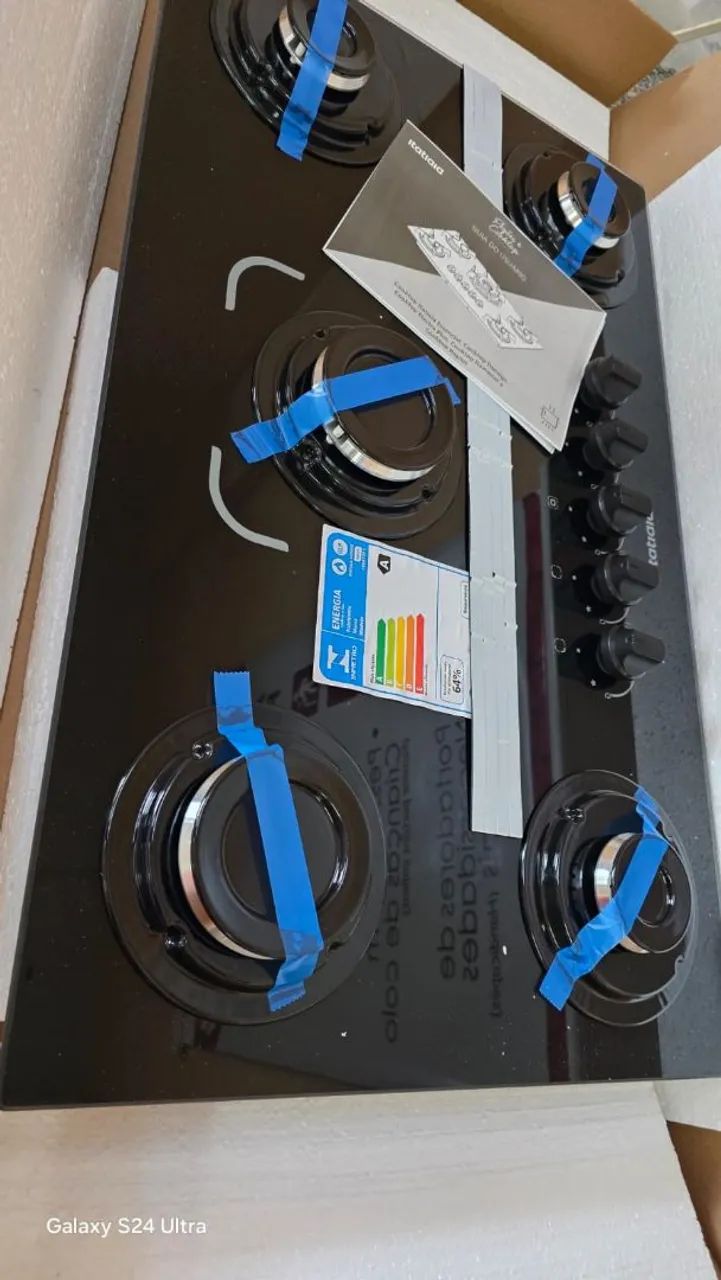 Cooktop novo 5 bocas. 