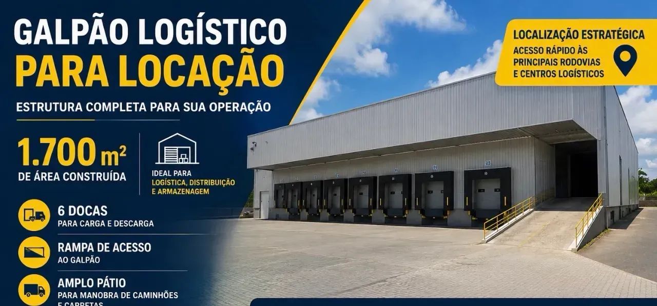 Galpao localizado no rotula do abacaxi