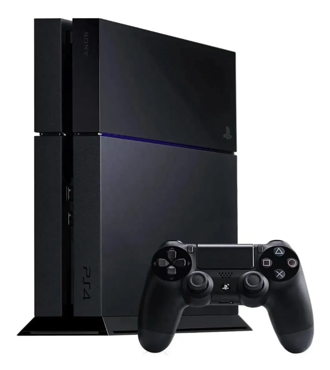PS4 com jogos e 2 controles 