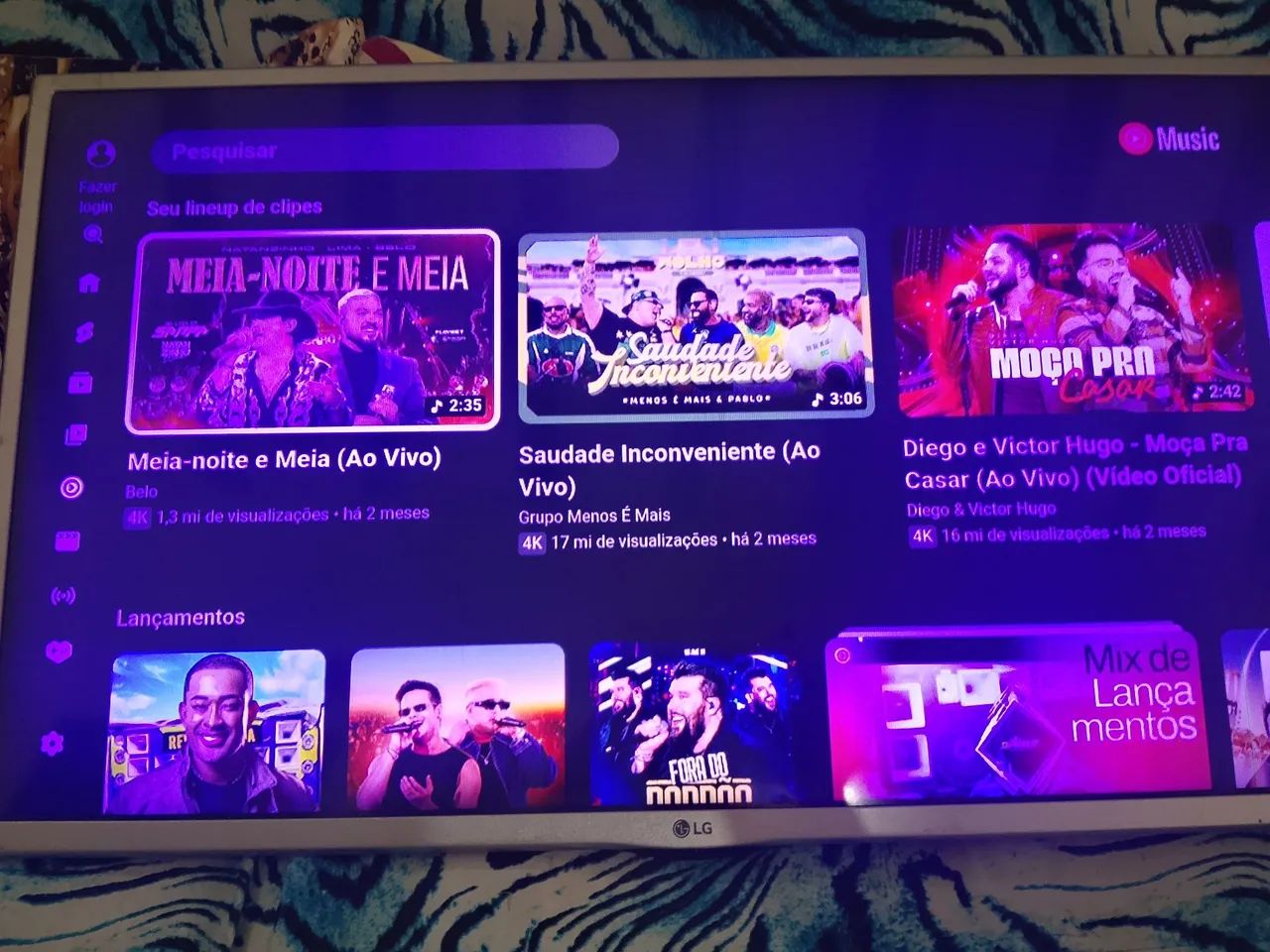 Tv smart LG 32 polegadas está com as linhas mas dá para assistir - Foto 3