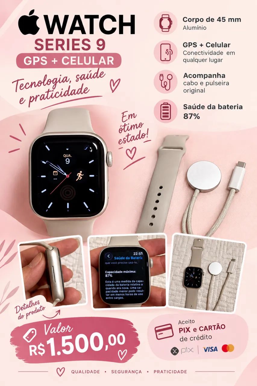 Apple watch series 9 (GPS+celular)
