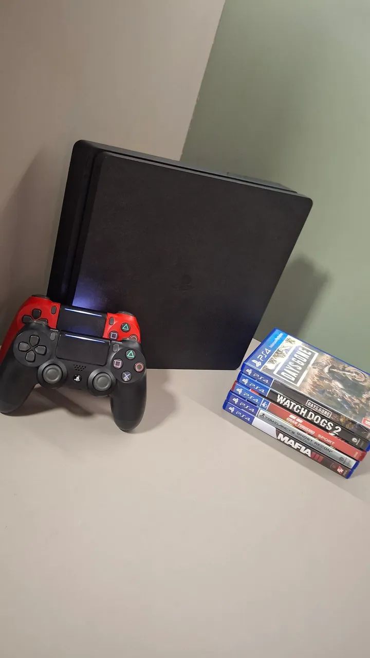 PS4 Slim +5 Jogos