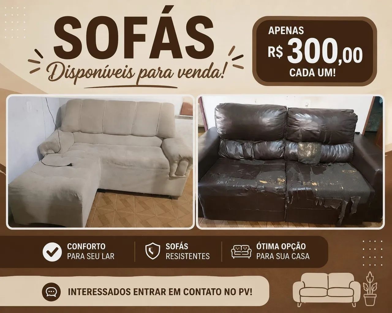 Sofás usados