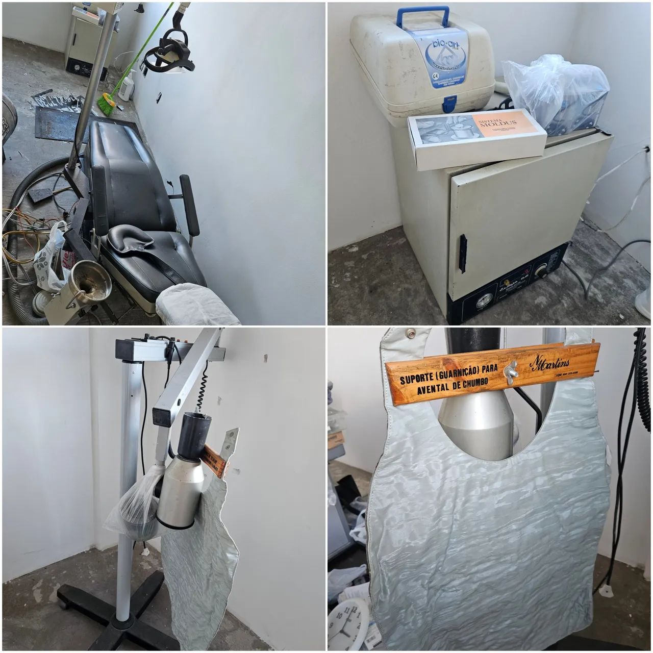 Conjunto de materiais dentista 