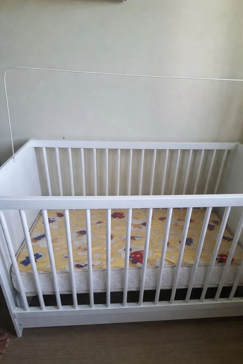 Berço 3 em 1 com colchão  - Foto 2