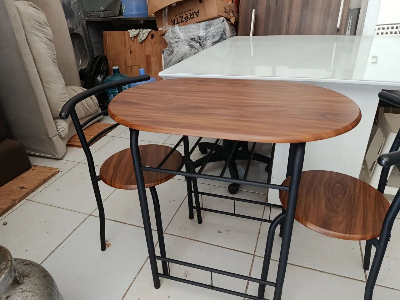 Mesa com duas cadeiras 80x50 - Foto 5