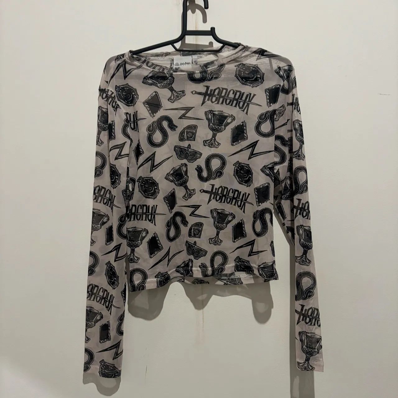 blusa cropped em tule harry potter - Foto 2